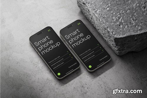 iPhone 15 Pro Mockup Set PYW39NU iPhone 15 Pro Mockup Set PYW39NU