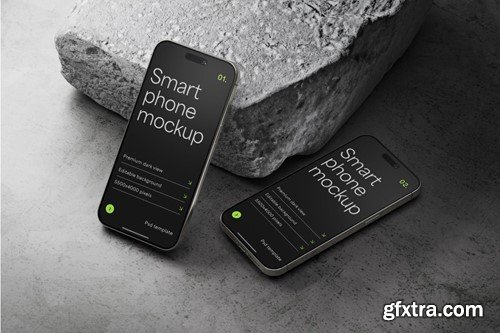 iPhone 15 Pro Mockup Set PYW39NU iPhone 15 Pro Mockup Set PYW39NU