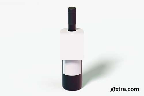 Bottle Neck Hang Tag Mockup Set MLP79WJ Bottle Neck Hang Tag Mockup Set MLP79WJ