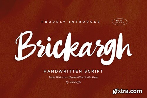 Brickargh - Handwritten Script fonts V2KB4XE Brickargh - Handwritten Script fonts V2KB4XE