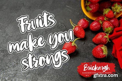 Brickargh - Handwritten Script fonts V2KB4XE Brickargh - Handwritten Script fonts V2KB4XE