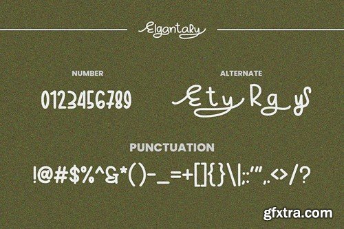 Elgantary Handwritten Display Font 9GAKEZL Elgantary Handwritten Display Font 9GAKEZL