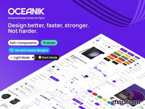 Oceanik - Advanced Design System for Figma Ui8.net
