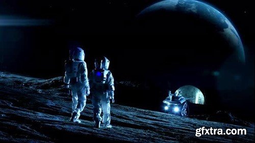 Videohive Astronaut on the Moon 48969904 Videohive Astronaut on the Moon 48969904
