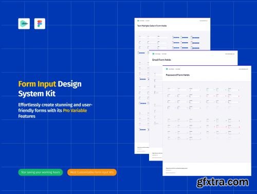Form Input Design System Kit Ui8.net