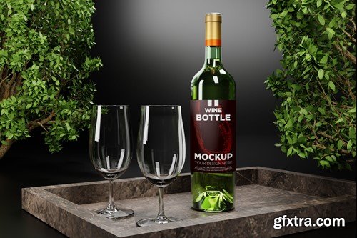 wine bottles stand luxuriously mockup F2YVJSX wine bottles stand luxuriously mockup F2YVJSX