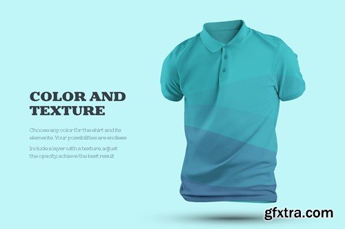 Mockup Polo in 3D style WE3L2LB Mockup Polo in 3D style WE3L2LB