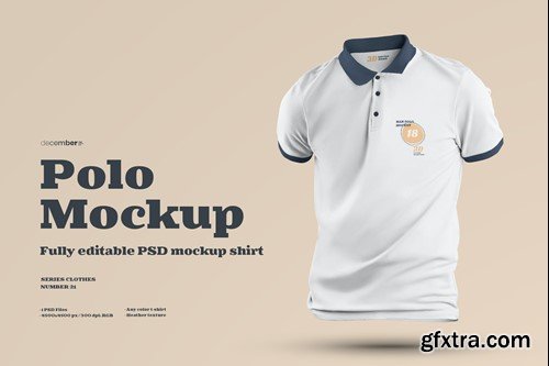 Mockup Polo in 3D style WE3L2LB Mockup Polo in 3D style WE3L2LB