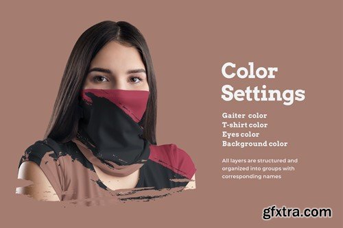 Mockups Neck Gaiters KTS95LU Mockups Neck Gaiters KTS95LU