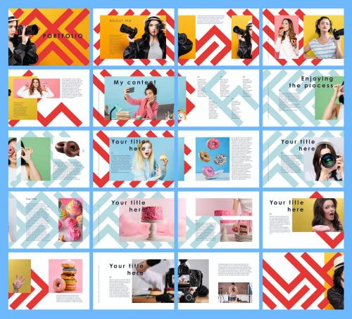 Geometric Photography Portfolio Layout