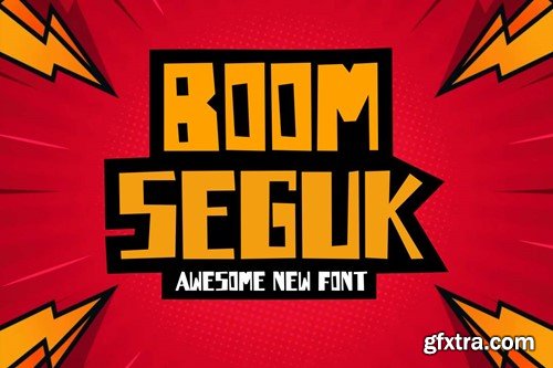 Boom Seguk -Cartoon Font 9RD6EPP Boom Seguk -Cartoon Font 9RD6EPP