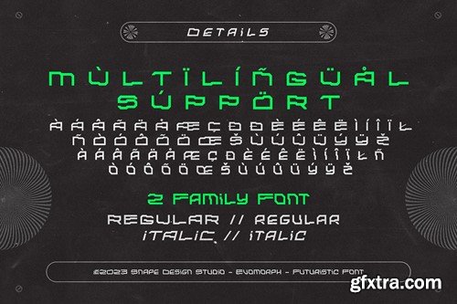 Evomorph - Futuristic Font J82AJUU Evomorph - Futuristic Font J82AJUU