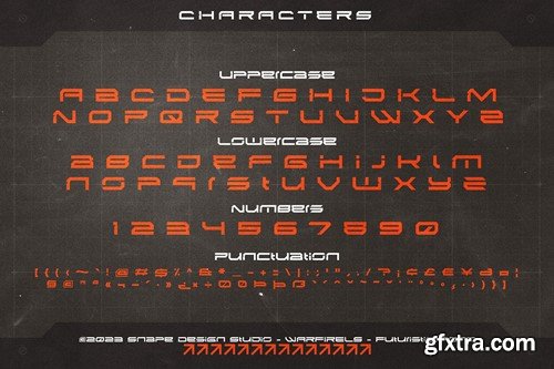 Warfirels - Futuristic Font UKG3QT5 Warfirels - Futuristic Font UKG3QT5