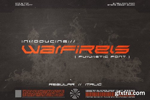 Warfirels - Futuristic Font UKG3QT5 Warfirels - Futuristic Font UKG3QT5