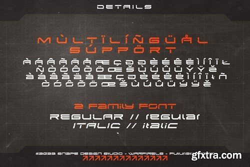 Warfirels - Futuristic Font UKG3QT5 Warfirels - Futuristic Font UKG3QT5