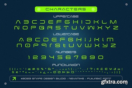 Nevamixs - Futuristic Font J86VSV8 Nevamixs - Futuristic Font J86VSV8