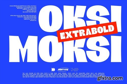 Oksi Moksi - Extra Bold Font GP9EUEV Oksi Moksi - Extra Bold Font GP9EUEV