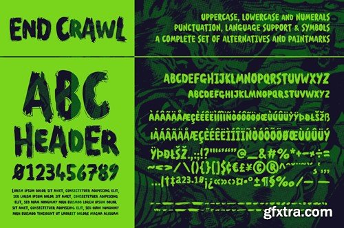 End Crawl - A Halloween Brush Font 7CGD572 End Crawl - A Halloween Brush Font 7CGD572
