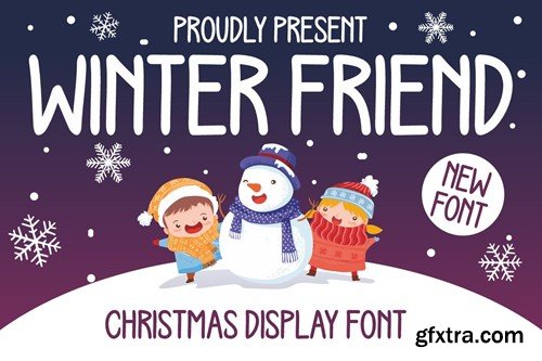 Winter Friend - Christmas Display Font G55CM3F Winter Friend - Christmas Display Font G55CM3F