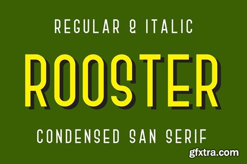 Rooster Condensed Font DZXKWKR Rooster Condensed Font DZXKWKR