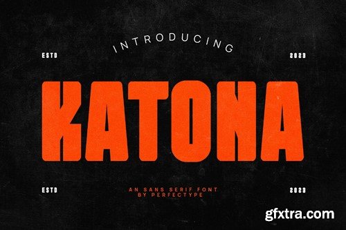 Katona Modern Futuristic Sans Serif Font QTSPCPC Katona Modern Futuristic Sans Serif Font QTSPCPC