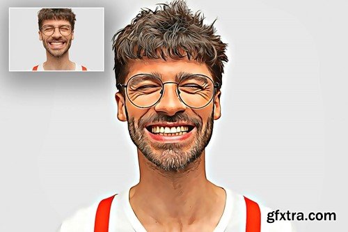 HDR Cartoon Sketch photoshop action N3N23PV HDR Cartoon Sketch photoshop action N3N23PV