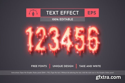 Slasher - Editable Text Effect, Font Style TDBYTKT Slasher - Editable Text Effect, Font Style TDBYTKT