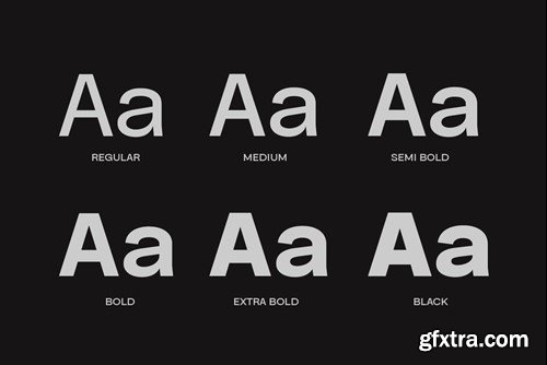 Sunsive Family Font ARAL8P9 Sunsive Family Font ARAL8P9