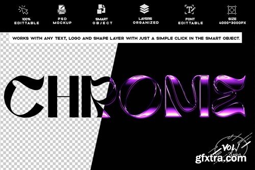 Shiny Chrome Text Effect 3 PSD UZV28E7 Shiny Chrome Text Effect 3 PSD UZV28E7