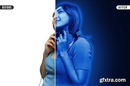 Hologram Photo Effect 879FW9D Hologram Photo Effect 879FW9D