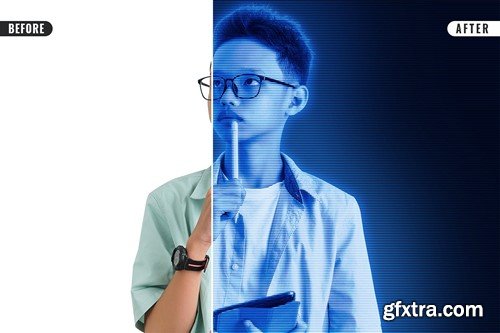 Hologram Photo Effect 879FW9D Hologram Photo Effect 879FW9D