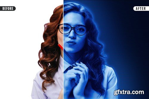 Hologram Photo Effect 879FW9D Hologram Photo Effect 879FW9D