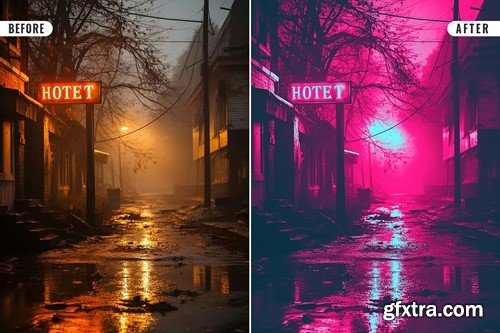 Cyberpunk Photo Effect 9VUN2QT Cyberpunk Photo Effect 9VUN2QT