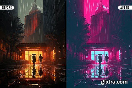 Cyberpunk Photo Effect 9VUN2QT Cyberpunk Photo Effect 9VUN2QT