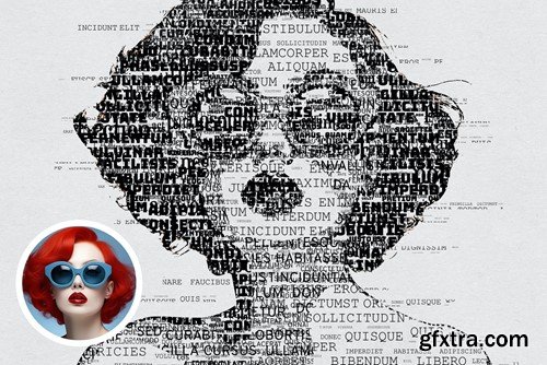 Typo Portrait - Typographic Text Portrait Effect A32CA7C Typo Portrait - Typographic Text Portrait Effect A32CA7C