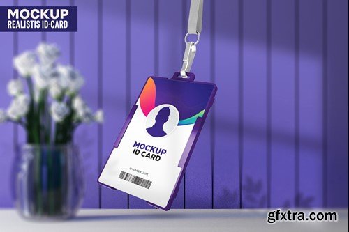 ID Card Mockup 4AT28GL ID Card Mockup 4AT28GL