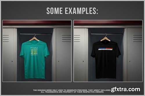 T-Shirt on Hanger Mockup - V Neck TWQBXD7 T-Shirt on Hanger Mockup - V Neck TWQBXD7