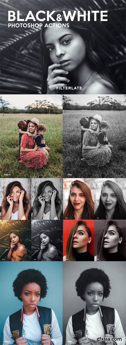 Black & White Photoshop Actions [Re-Up]