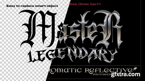 Y2K Glossy Chrome Type FX - Photoshop Text Effect 95FAWJD Y2K Glossy Chrome Type FX - Photoshop Text Effect 95FAWJD