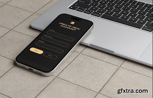 iPhone 15 Pro Max Mockup in Natural Titanium color TXWNLXM iPhone 15 Pro Max Mockup in Natural Titanium color TXWNLXM