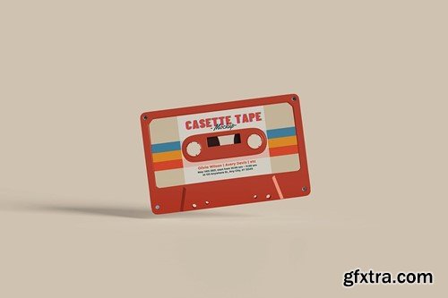 Cassette Tape Mockup P4V3P6W Cassette Tape Mockup P4V3P6W