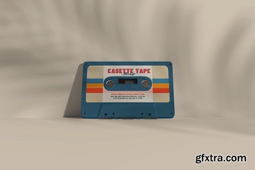 Cassette Tape Mockup P4V3P6W Cassette Tape Mockup P4V3P6W