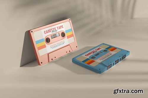Cassette Tape Mockup P4V3P6W Cassette Tape Mockup P4V3P6W