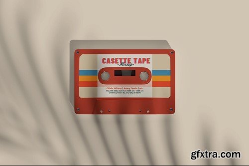 Cassette Tape Mockup P4V3P6W Cassette Tape Mockup P4V3P6W