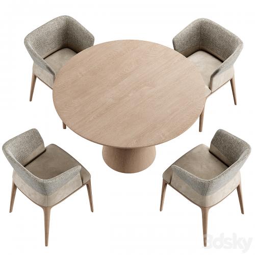 Quad Chair Konyshev Dinning Set