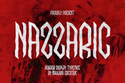 Nazzaric Horror Display Typeface