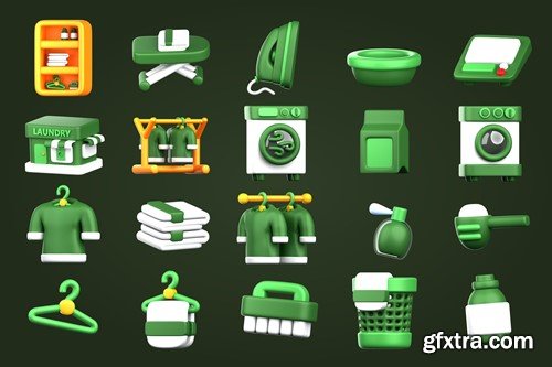 3D Laundry Illustration HWQUEFX 3D Laundry Illustration HWQUEFX