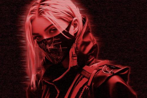 Hologram Photo Effect