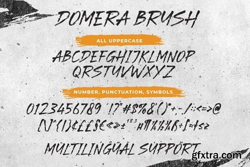 Domera Brush Typeface LD4LWCC