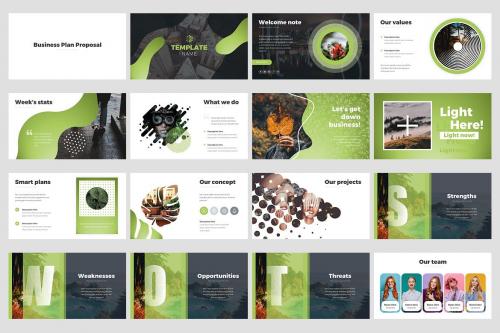 Business Plan Clean Proposal Keynote